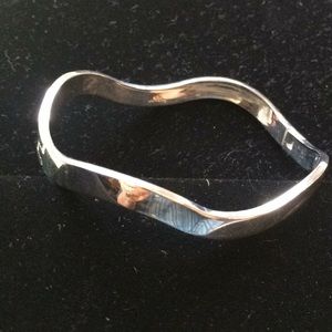 Sterling Silver Hinged Bangle Bracelet